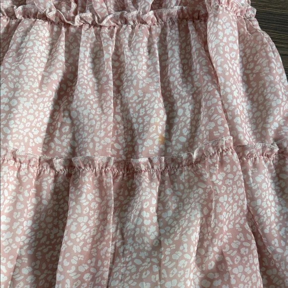 SHEIN Light Pink Tiered Midi Dress - Picture 4 of 6